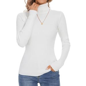 Sweaters for Women Ribbed Long Sleeve Pullover Sweater Slim Fit Jumpers Casual Trendy Knit Tops, 2X