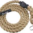 Perantlb Outdoor Climbing Rope for Fitness and Strength Training, Workout Gym Climbing Rope, 1.5'' in Diameter, Length : 8,10, 15, 20, 25, 30,40, 50 Feet