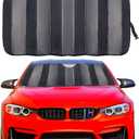 Car Windshield Sunshade Thicken 5-Layer UV Reflector Auto Front Window Sun Shade Visor Shield Cover,Keep Vehicle Cool(Gary,57"  27.5")