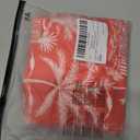 Verdusa Men's Leopard Swim Trunks Drawstring Waist Swimwear Summer Beach Shorts with Pockets Red XX-Large (Red, XXL)
