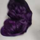 NAYOO Purple Wigs with Bangs - Long Curly Wavy Hair Wigs, Heat Resistant Synthetic Fiber, 24 Inches (Ombre Purple)