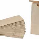 1/2 Pound Kraft Coffee Bags - 50 Count - Brown