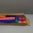 Seenelling 6 Set Foam Baseball Bat Set Including 6 Bats and 6 PE Equipment for Elementary School Foam Baseball Bat for Safety Play