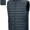 33,000ft Men's Lightweight Packable Insulated Puffer Vest Outerwear, Warm Winter Sleeveless Jacket for Golf Running XL