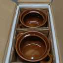 LE TAUCI French Onion Soup Bowls with Handles, 22 Ounce Ceramic French Onion Soup Crocks Oven Safe Serving Bowls for Soup, Chili, Beef Stew, Cereal, Pot Pies, Set of 4