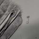 DEELAND Pack of 2,Double-Sided Faux Fur Plush Decorative Throw Pillow Covers Fuzzy Striped Soft Pillowcase Cushion Covers for Sofa Couch Bedroom (Dark Grey)