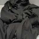 Danedvi Women Elegant Wool Pea Coat Lapel Collar Double Breasted Mid-Long Winter Overcoats with Belted Pockets,L