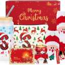 Christmas Unique Gifts for Women 2025, Christmas Unique Gifts for Mom Grandma Sister Teacher Daughter Girlfriend Initial S Trendy Stuff Set of 7