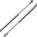Motoforti 10inch/254mm 40lb/180N/18kg Stainless Steel Lift Support Struts Ball Joint Gas Spring for Boat Marine Hatch Cover Storage Lid Toolbox Cover 2 Pcs