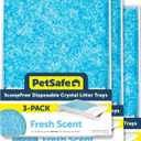 PetSafe ScoopFree Self-Cleaning Cat Litter Box Tray Refills with Premium Blue Non-Clumping Crystals, 3-Pack