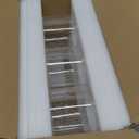 6 Pack Clear Seeded Glass Lamp Shades, 5.9in Height, 3.9in Diameter, 1.7in Fitter, Cylinder Bubble Glass Shade Covers, Seeded Glass Replacement for Pendant Light Chandelier Wall Sconce