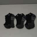 adidas Men's Socks, Athletic Cushioned Quarter 3-Pack, Compression, Moisture-Wicking, Comfortable, Durable