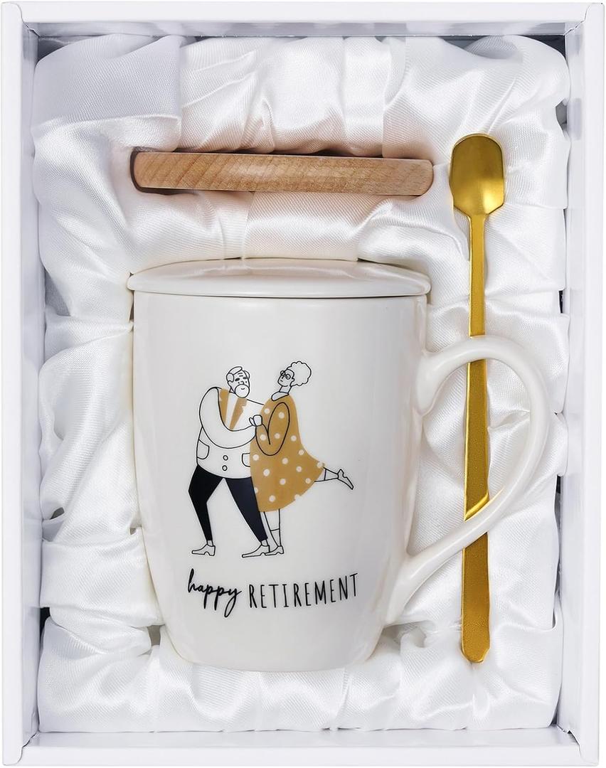 AW BRIDAL Retirement Coffee Mug Gifts+50th Anniversary Coffee Mug Set of 2