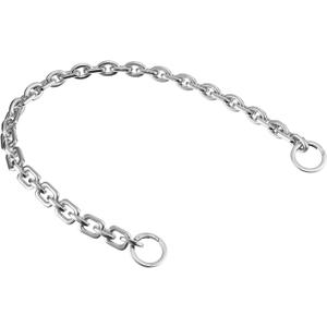 uxcell Mini Purse Chain Length 23.6" Nickel Plated Metal Flat Chain Silver