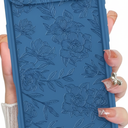 MZELQ for iPhone Air Case 2025, Silicone Wave Ripple Cute Pattern, Camera Protection Soft Slim Phone Cover for Girls Women -Blue