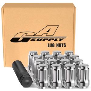 GAsupply 12x1.5 Spline Lug Nuts Fit for Polaris Ranger XP 900/1000, General/XP1000, RZR S 900, Pioneer 500, 700, 1000 Aftermarket Wheels, Acorn Tuner ATV Lug Nuts 1.38" Tall Cone Seat, 16PCS+ 1 Key