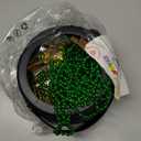 JOYIN 119 Pcs St. Patrick’s Party Supplies Set, 18 Green Bead Necklaces, 100 Plastic Coins & 1 Cauldron, St Patrick’s Day Party Favor Supply (Black Cauldron, Green Bead Necklace & Gold Coins)