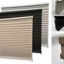 RV Window Shades, Blinds, 32'' W X 24'' H, Privacy Shades for motorhomes- Easy Installation, UV Protection, Light Blocking for Camper Vans, dim Out Black Fabric (Cappuccino, 32 * 24)