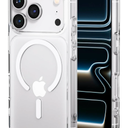 PAUL B for 2025 iPhone 17 Pro Case (Compatible with MagSafe) Military Grade Drop Protection(Drop Tested up to 13FT) Anti Yellowing | Magnetic Rugged Shockproof Phone Cover (Clear, iPhone 17 Pro)