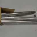 Tension Curtain Rod 41-185" Heavy Duty No Drilling Adjustable Silver, 1.26"