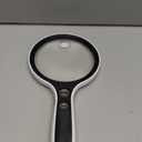 Large Magnifying Glass with Lights,10X 25X 45X 60X Handheld Lighted Magnifier, 5in Page Magnifier LED Lights, Magnifying Glass for Reading Small Prints & Low Vision Seniors with Aging Eyes