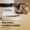 PETLIBRO Automatic Cat Feeder with Camera, 1080P HD & Night Vision, 5GHz/2.4GHz WiFi & Cam Smart Pet Feeder with App Control, 2-Way Audio, Motion Alerts for Cats & Dogs, Stainless Steel Single Tray