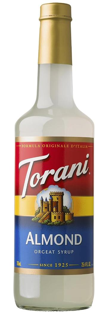 Torani Almond Orgeat Syrup, 25.4 Ounce (EXP 05/09/30)