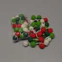 Boao 2 Pack Felt Ball Garland Christmas Pom Pom Garland 19.6 ft 70 Balls Wool Felt Colorful Pompom Ornament String Banner Handmade Xmas Tree Wall Hanging Party Decor(Red, Green, White)