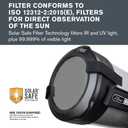 Celestron 94243 EclipSmart Solar Eclipse Telescope Filter – ISO 12312-2 Compliant, Secure Fit with Solar Safe Film, Works with 6” Schmidt-Cassegrain Telescopes, Black