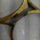 Cluster of 9 Round Serving Bowls, on an Elegant 22-Inch Gold Tray Perfect for Snacks Dips and Appetizers at Parties Weddings and Gatherings, A Decorative Multi-Bowl Platter for Entertaining, 15.75 x 11.81 x 2.36 inches