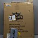 Pet Gate - 4-Panel Indoor Foldable Dog Fence for Stairs, Hallways, or Doorways - 72x24-Inch Retractable Wood Freestanding Dog Gates by PETMAKER (Gray)