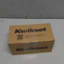 Kwikset Henley Dummy Door Handle, Single Sided Lever for Closets, French Double Doors, and Pantry, Matte Black Non-Turning Reversible Interior Push/Pull Lever, with Microban Protection