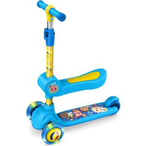 Jetson Character Kids Kick Scooter, LED Lights on Stem & Light-Up Wheels, Lightweight Frame, Height-Adjustable Handlebar, Lean-to-Steer System, Easy-Fold Mechanism