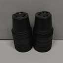 KINGLAKE 100 Pcs 4" Plastic Plants Pots Black