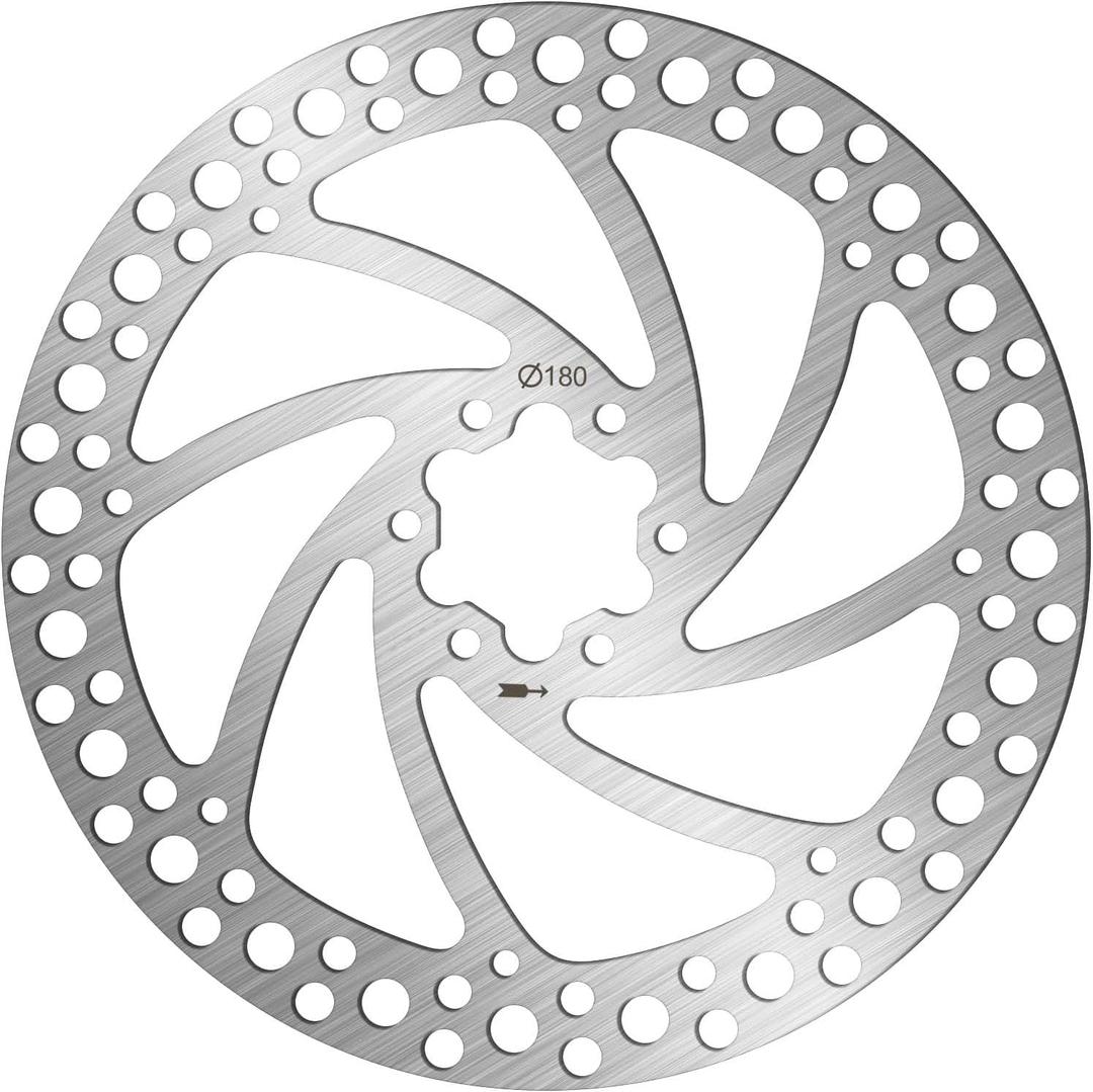 BUCKLOS 140mm 160mm 180mm 203mm MTB Disc Brake Rotor with 6 Bolts, Bicycle Brakes Stainless Steel Rotors M5 Screws, Opposite Hole Distance 44mm, fit Mountain Road Bikes MTB BMX
