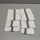 Kitchen Towels | Tea Towel for Craft| Cotton Dish Towels| Reusable Bulk Cleaning Cloths Black Hand Towels| Soft Super Absorbent Quick Dry Dish Rags Machine Washable 6 Pack 15" x 25"