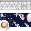 Large Gaming Mouse Pad, Extended Desk Mat with Non-Slip Rubber Base, 31.5 x 11.8 Inch Waterproof Surface, 3mm Thick for Gaming Home and Office (Carp)