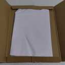 sancua Round Tablecloth - 48 Inch - Water Resistant Spill Proof Washable Polyester Table Cloth Decorative Fabric Table Cover for Dining Table, Buffet Parties and Camping, White