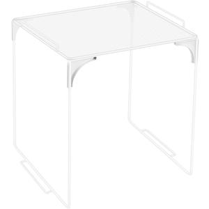 Locker Organizer Shelf White Stackable Extra Locker Shelf Storage Cabinet Accessor 11"D x 9.8"W x 11.8"H