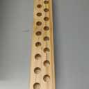 Mumufy 18in Long Wooden Taper Candle Holders for Birthday Party Candlestick Table Centerpiece Giant Wooden Farmhouse Candle Holders Decorations for Birthday Wedding Anniversary Desktop(Natural Wood)