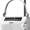 Sangean PR-D6WH AM/FM Compact Analog Portable Radio (White)