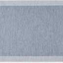 Martha Stewart Mira Modern Heathered Anti-Fatigue Air-Infused Kitchen Mat, Blue, 19.6"x39"