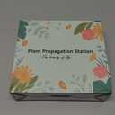 Plant Propagation Station with Wooden Stand, Gardening Gifts for Mom Women Plant Lovers, 9-Level Dimmable LED Light 4 Glass Test Tubes Vases for Hydroponic Plants - Desktop Terrarium for Desk Decor