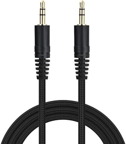 12FT Long 3.5mm TRS Camera to Microphone Mic Cable for Canon, Nikon, Sony Etc, Compatible with Rode VideoMicro, Wireless GO II, DJI Mic, Hollyland, Movo, GoPro Pro, Boya, Movo, TAKSTAR, SAIREN, Comica