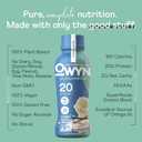 OWYN Only What You Need Smooth Vanilla Flavored Protein Shake, 20g Protein, 4g Sugar, 3g Fiber, Dairy Free, Plant Based Protein Drink 12 Count
