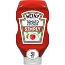 Heinz Simply Tomato Ketchup with No Artificial Sweeteners, 31 oz Bottle BBD: 05 FEB 27