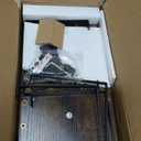 Golener Countertop Organizer Corner Shelf, 2 Tier Adjustable Stackable Corner Shelves for Kitchen, Bathroom, Spice Rack, Coffee Area, Cabinet, Dresser Table, Corner Counter Shelf Stand, Rustic Brown