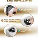 Appliance Casters - Furniture Sliders & Appliance Rollers for Kitchen, Coffee Machine, Blender, Oven Countertop Sliding (Black, 16pcs)