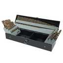 115Pcs Cobalt Drill Bits Set, M35 High Speed Steel, 135 Degree Tip, Twist Jobber Length Drill Bit Kit for Hardened Metal, Plastic and Wood with Metal Indexed Storage Case, 1/16"-1/2"