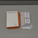 JcBlaon Outlet Extender Surge Protector - 6 Outlet Splitter with 4 USB Ports (2 USB C), Multiple Plug Expander Wall Charger, 3 Sided Multi Plug Wall Adapter Power Strip for Home Office Kitchen Travel (White)